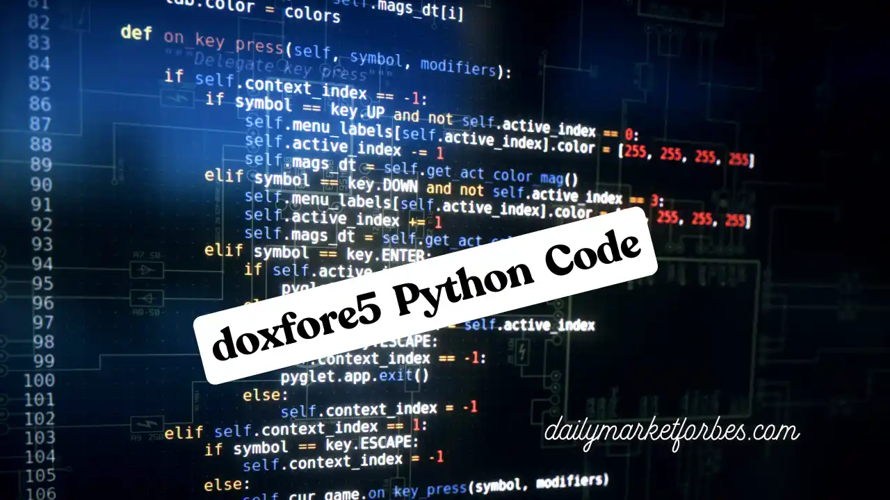 Doxfore5 Python Code: A Complete Guide to Python Documentation Using Doxygen 2024