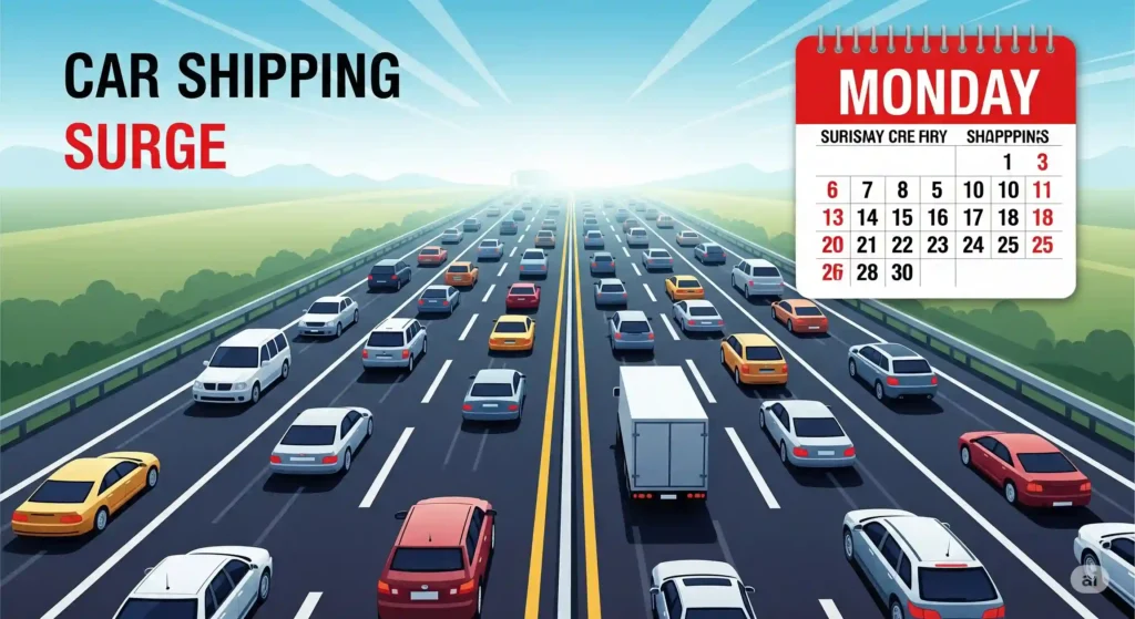 Monday Car Shipping Spikes